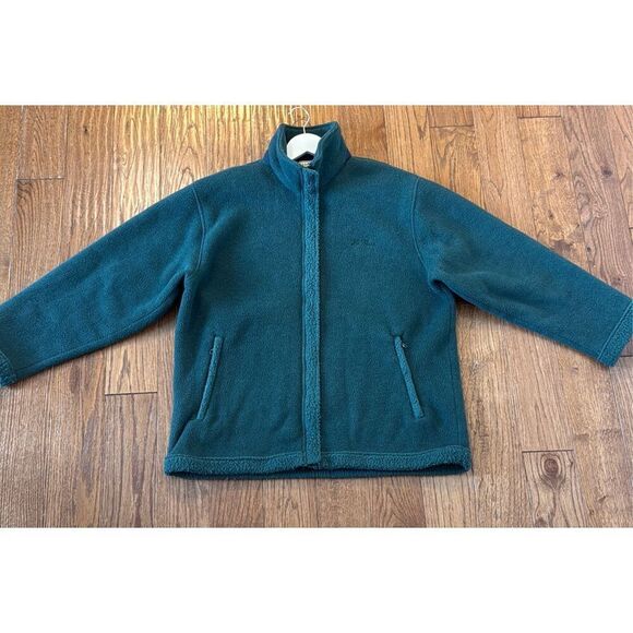 L.L. Bean vintage dark green full zip fleece size xl - Picture 2 of 10